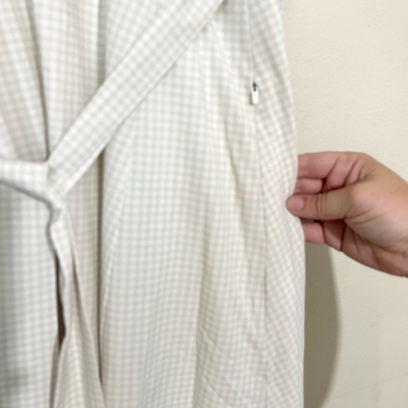 Wayre Roma Reversible Pleated Cap Sleeve Gingham Wrap Travel Dress SIZE XS - Picture 8 of 9